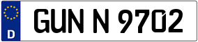 Trailer License Plate